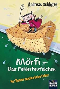 Cover eines Bilderbuches oben ein Schwamm darauf ein niedlicher lachender Teufel