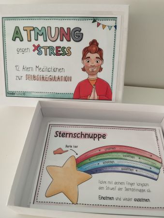 Karten Atmung gegen Stress