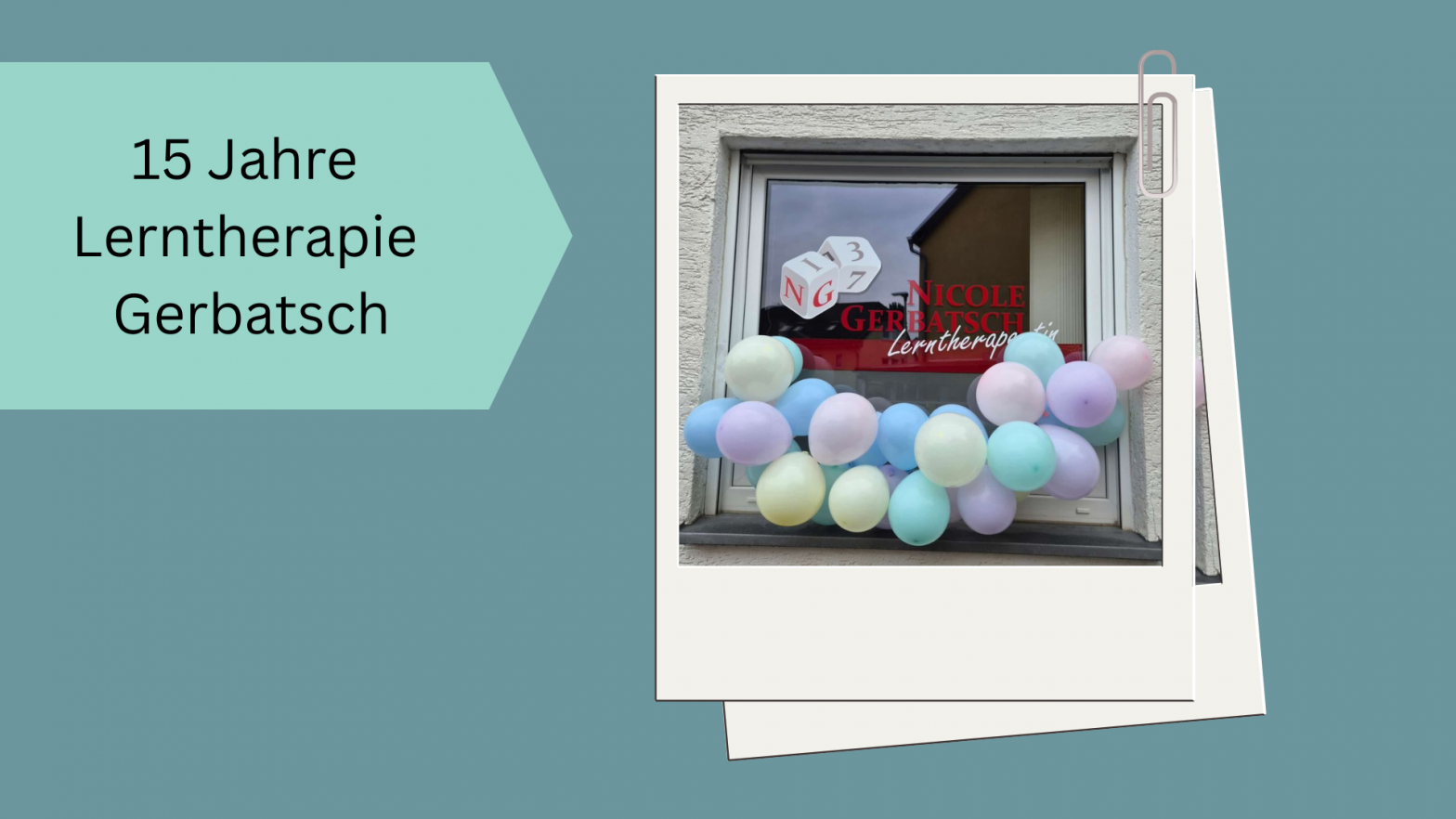 Fenster mit Luftballons
